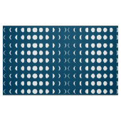 Phasen des Mondes auf Deep Midnight Blue Stoff (Fat Quarter (45,7 x 55,9 cm))