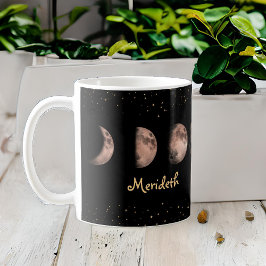 Phasen des Mondes auf einer Personalisierten Stern Kaffeetasse
