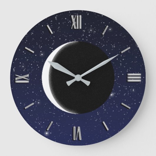 Phasen des Mondes Große Wanduhr (Vorderseite)