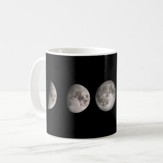 Phasen des Mondes Kaffeetasse (Vorderseite Links)