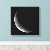 PHASEN DES MONDES, KRESZENTER MOND. FOTO 5 VON 5 LEINWANDDRUCK (Insitu (Holzboden))