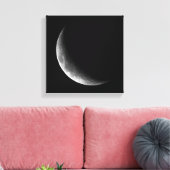 PHASEN DES MONDES, KRESZENTER MOND. FOTO 5 VON 5 LEINWANDDRUCK (Insitu (Wohnzimmer))