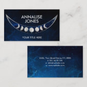 Phasen des Mondes - nebulanische Visitenkarte (Vorne/Hinten)