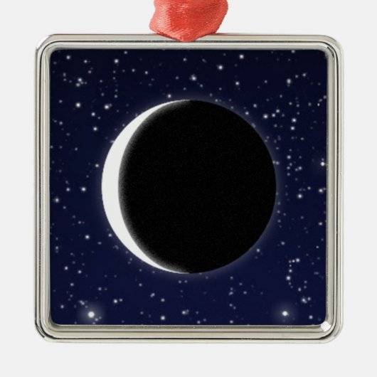 Phasen des Mondes Ornament Aus Metall (Vorne)