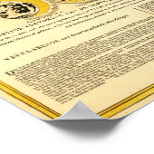 Phasen des Mondes um die Erdkarte Poster (Ecke)