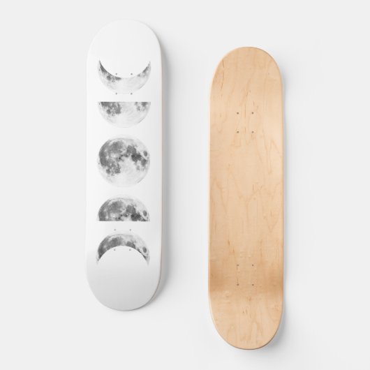 Phasen des Mondskateboards Skateboard (Vorderseite)