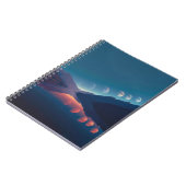 Phasen des Moon Lake Reflection Notebook Notizblock (Linke Seite)