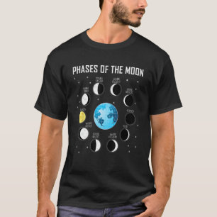 Phasen des Moon Shirt Moon Phase Shirt Space