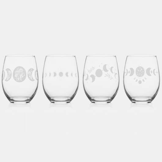 Phasen und Fizz Weinglas Ohne Stiel (Hinten)