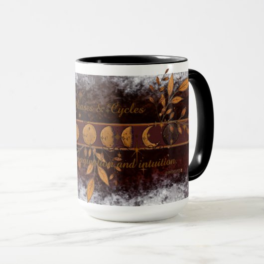Phasen und Zyklen Kombi-Tasse Tasse (VorderseiteRechts)