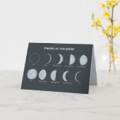 Phases of the Moon Karte (Gelbe Blume)