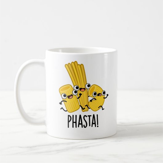 Phasta Funny Fast Pasta Pun Kaffeetasse (Links)