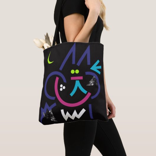 Phat-Cat Moderne Abstrakte Totbeutel Tasche (Von Nahem)