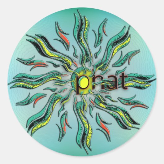 Phat Runder Aufkleber (Vorderseite)