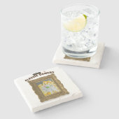 Phat-Traum für klassische Gamer Steinuntersetzer (Seitenansicht)