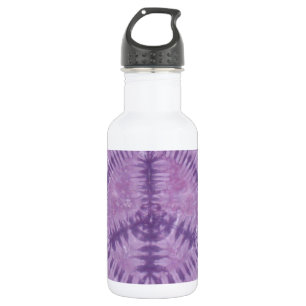 PhatDyes-Gefärbte Krawatte für lila Friedenszeiche Trinkflasche