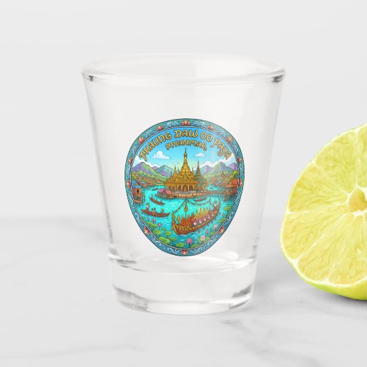 Phaung Daw Oo Paya Myanmar Schnapsglas (Vorderseite)