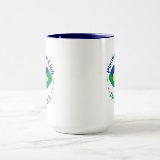 PHC Pickleball zwei blauer Griff der Ton-Tasse Tasse (Zentrum)