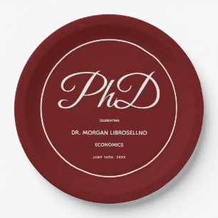 PhD-Abitur Pappteller