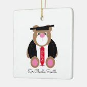 Phd Abschluss Bear gratulieren Keramikornament (Links)