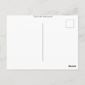 Phd-Abschluss-Einladung Postkarte (Rückseite)