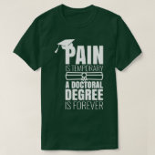 PhD-Abschluss-Geschenk PhinisheD PHINISHED PhD-Des T-Shirt (Design vorne)