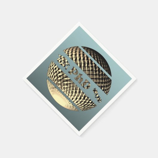 PhD Abschluss Gold Serviette (Ecke)