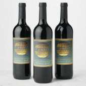 PhD Abschluss Graduierte personalisierbares Weinet Weinetikett (Flaschen)