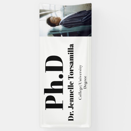 PhD-Abschluss im Graduate Foto Banner (Vertikal)