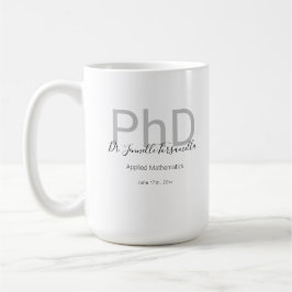 PhD-Abschluss: Kaffeetasse