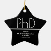 PhD-Abschluss Keramik Ornament (Vorne)