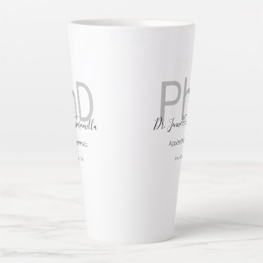 PhD-Abschluss: Milchtasse (Vorderseite)