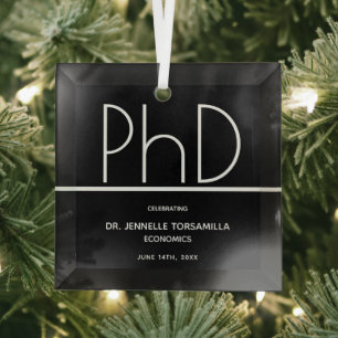 PhD-Abschluss Ornament Aus Glas