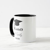 Phd Abschluss - Studienabschluss in New Doctor Stu Tasse (Vorderseite Links)