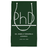 PhD-Absolvent Partei Small Green Kleine Geschenktüte (Vorderseite)