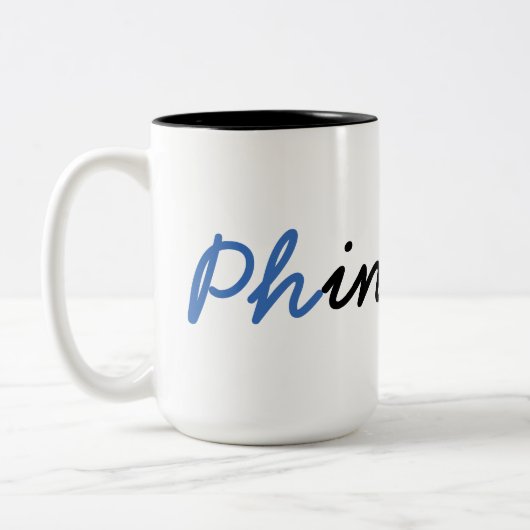 PhD-Absolvent Phinished Tasse (Links)