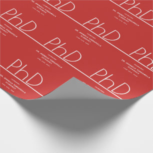 PhD-Absolventen Geschenkpapier