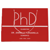 PhD-Absolventen Große Geschenktüte (Vorderseite)