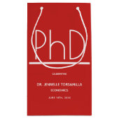 PhD-Absolventen Kleine Geschenktüte (Rückseite)
