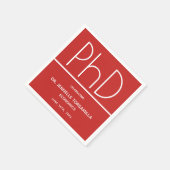 PhD-Absolventen Serviette (Ecke)