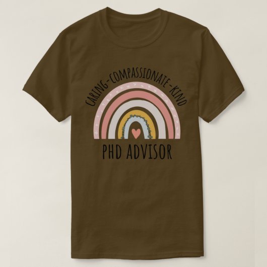 PHD Advisor Pastel Rainbow 1 T-Shirt (Design vorne)