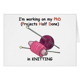 PhD beim Stricken