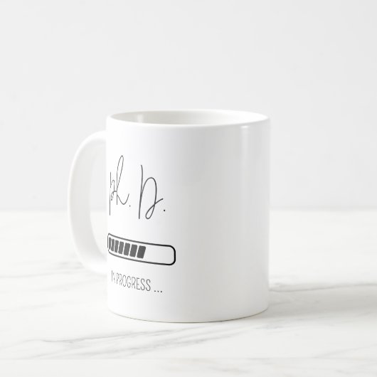 PHD Custom New Doctor Medical Student Doktorand Kaffeetasse (Vorderseite Links)