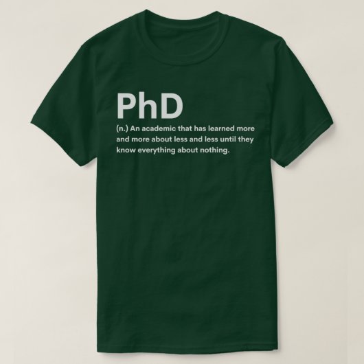 Phd Definition 3 T-Shirt (Design vorne)