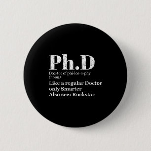 PhD-Definition lustig Abschlusskandidat Grafik Button