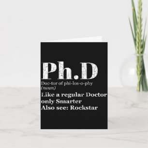 PhD-Definition lustig Absolvent Kandidat Grafik Karte