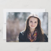 Phd Degree Greenerity Foliage Foto Abschluss Einladung (Rückseite)