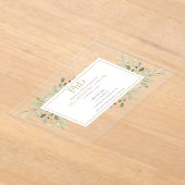 Phd Degree Greenery Floral Gold Abschluss Acryleinladungen (Ablage )