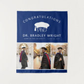 PhD Doctoral Grad Hat Doctoral Graduation Wandteppich (Vorderseite)