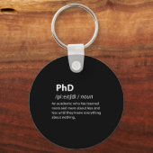 Phd funny dictionary definition doctorate student schlüsselanhänger (Vorderseite)